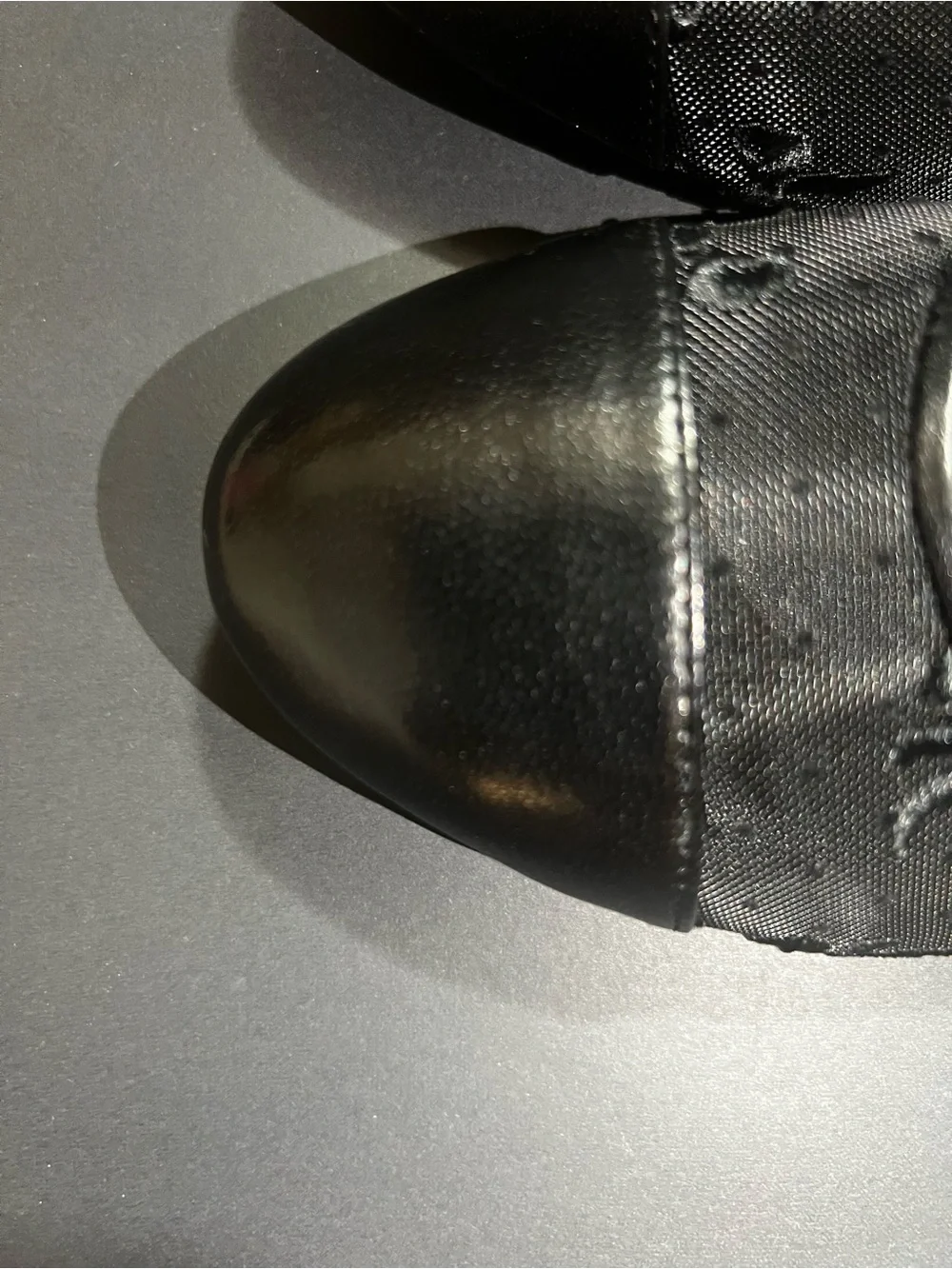 New Tory Burch Black Textured Ballet Flats with Elastic Strap